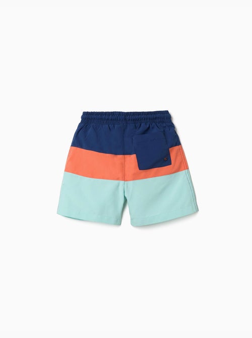 Bañador con bloque de colores y cordón - Kiabi