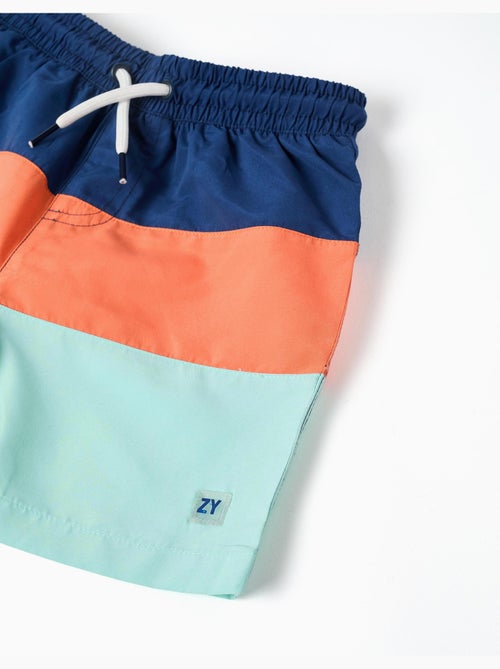 Bañador con bloque de colores y cordón - Kiabi