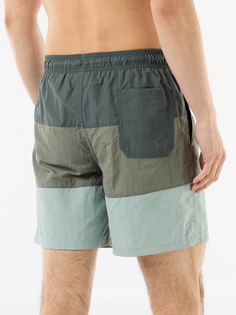 Bañador con bolsillos Kaki - Kiabi