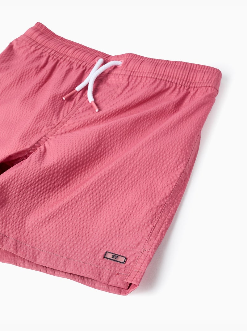 Bañador con cordón y bolsillo Rosa oscuro - Kiabi