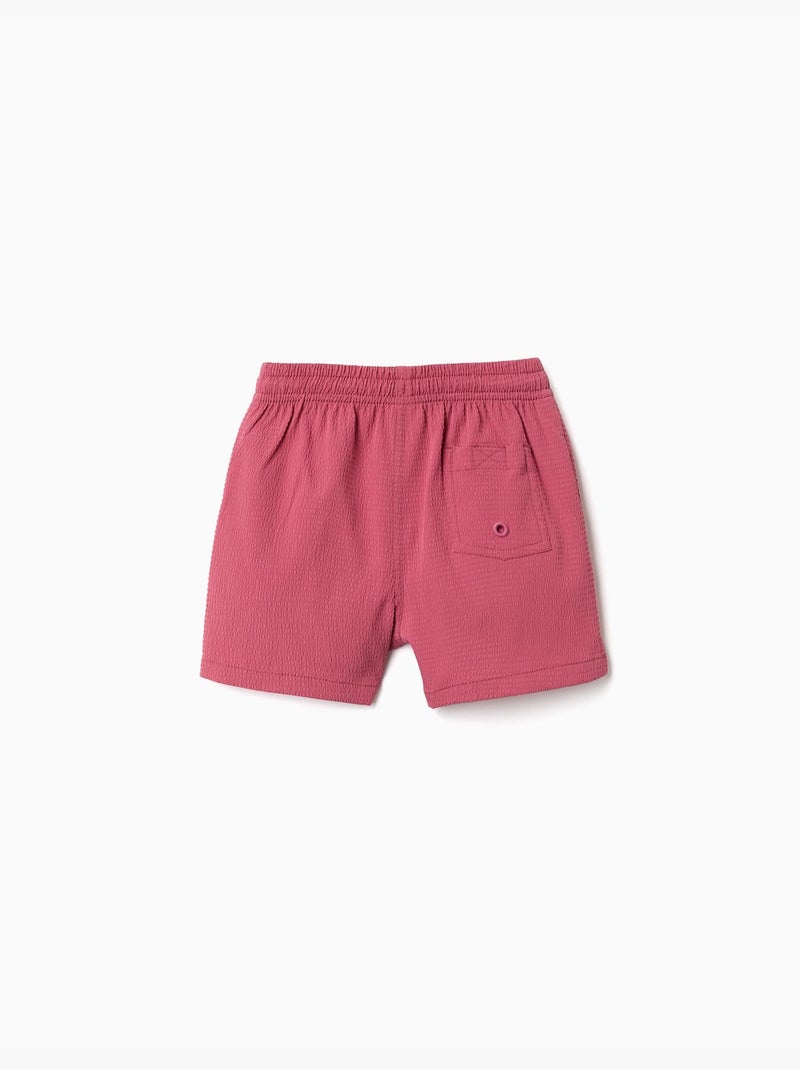 Bañador con cordón y bolsillo Rosa oscuro - Kiabi