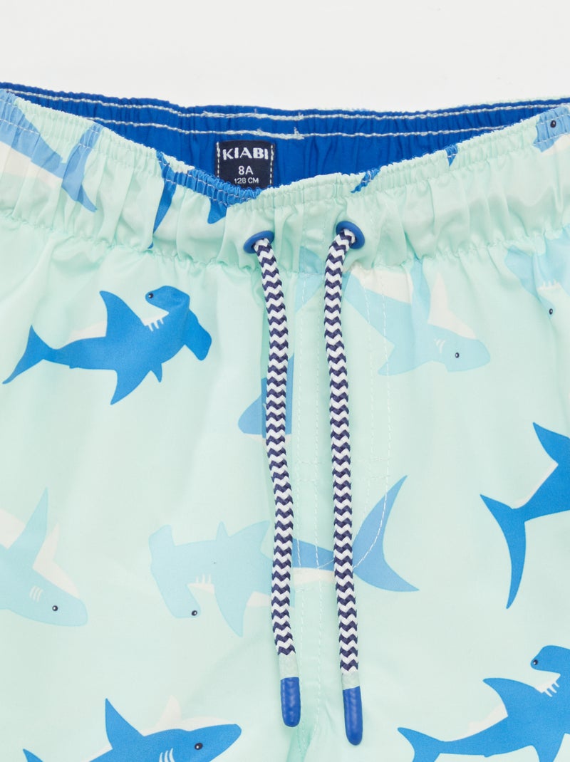 Bañador con estampado AZUL - Kiabi