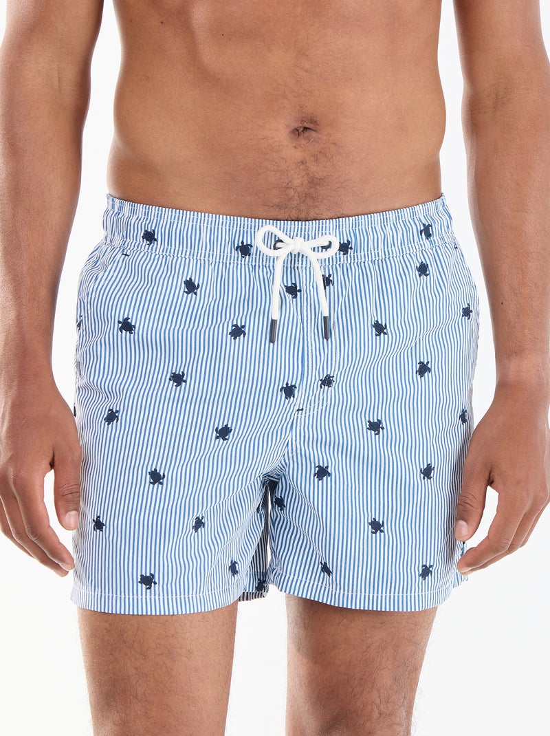 Bañador con estampado Azul - Kiabi