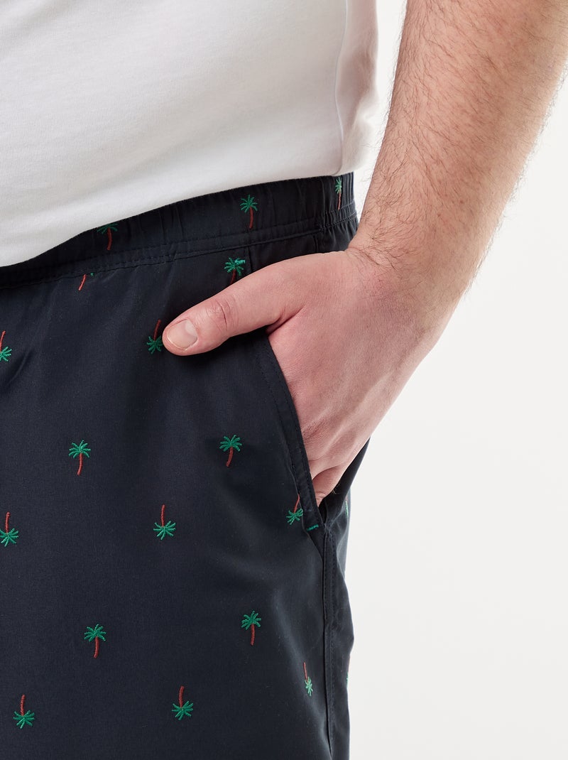 Bañador con estampado Azul - Kiabi