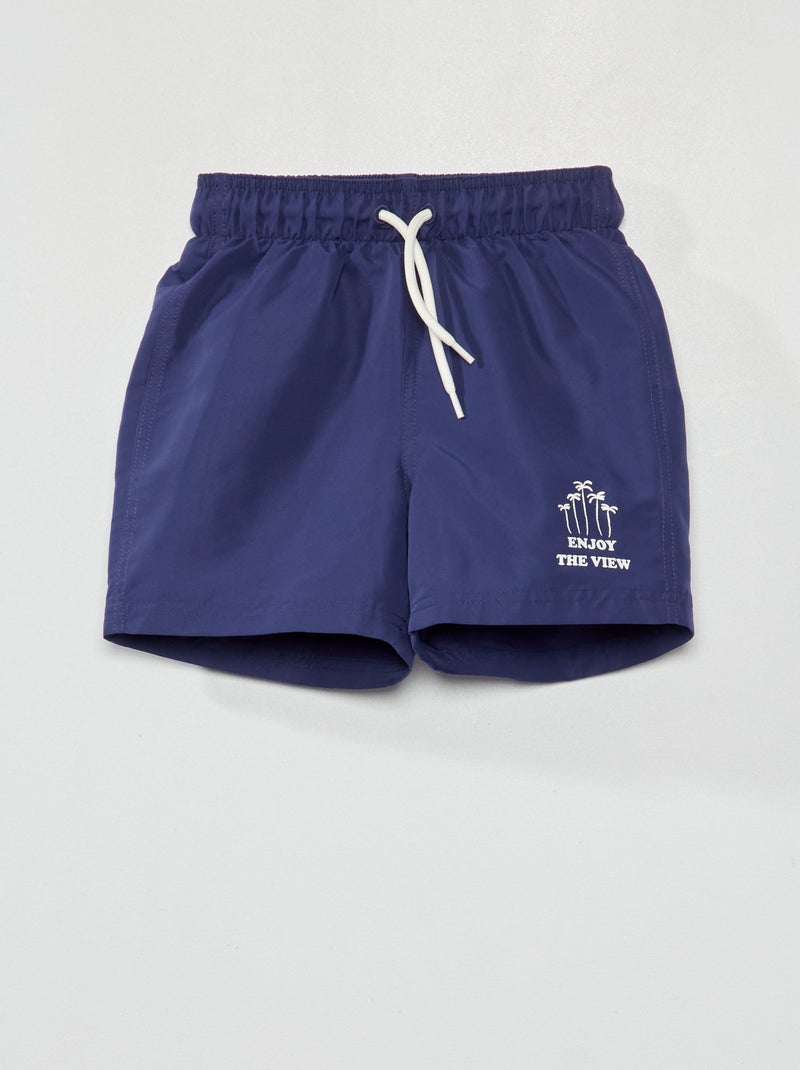 Bañador con estampado AZUL - Kiabi