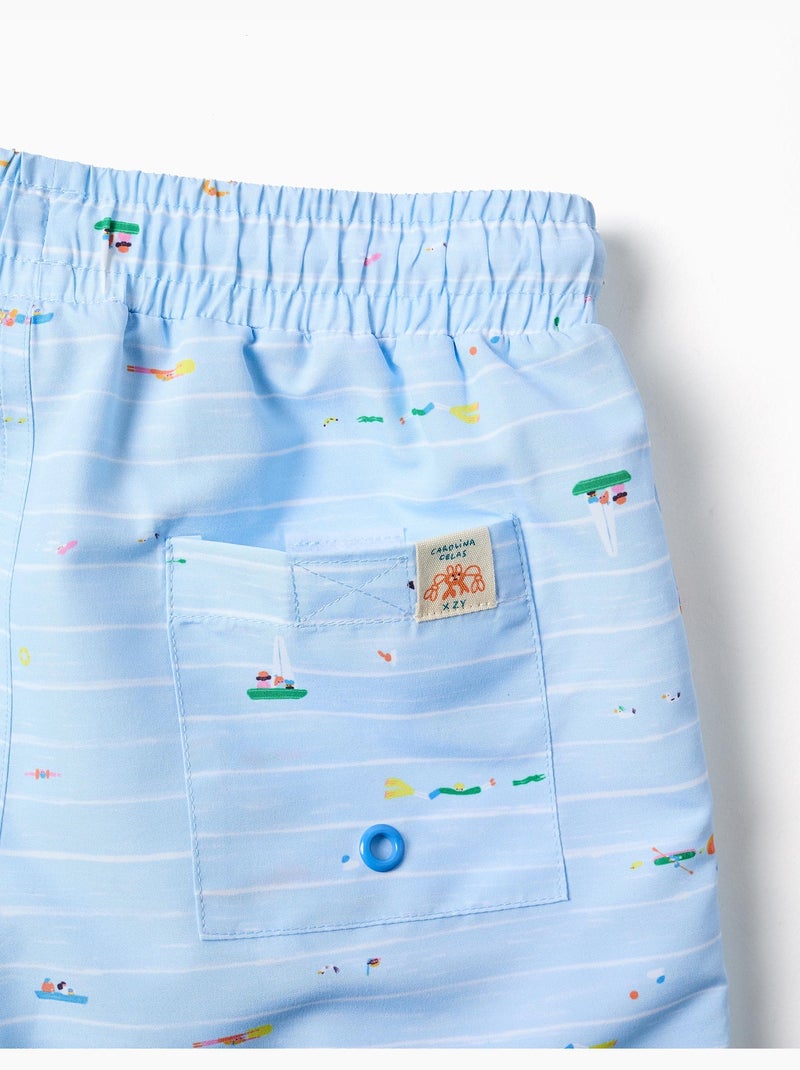 Bañador con estampado Carolina Celas x Zippy Azul claro - Kiabi