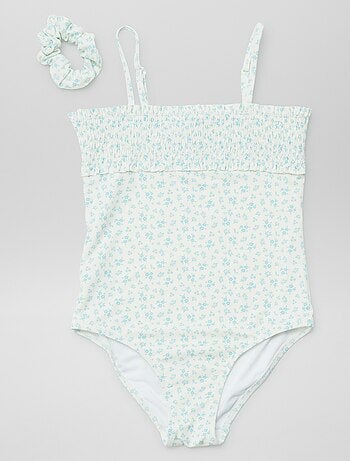 Bañador con estampado + coletero - 2 piezas