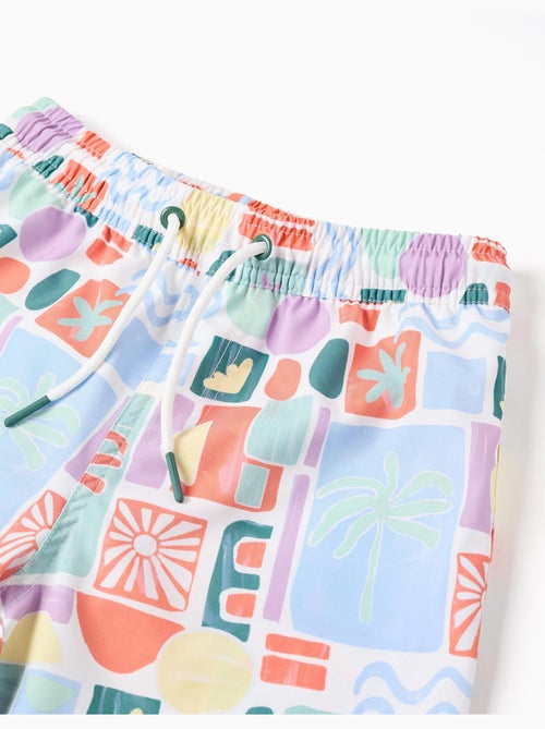 Bañador con estampado colorido y cordón - Kiabi