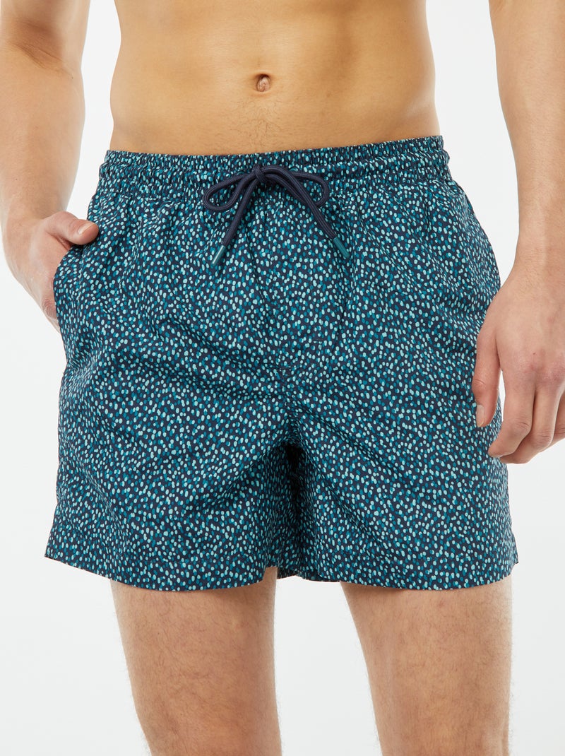 Bañador con estampado de fantasía AZUL - Kiabi