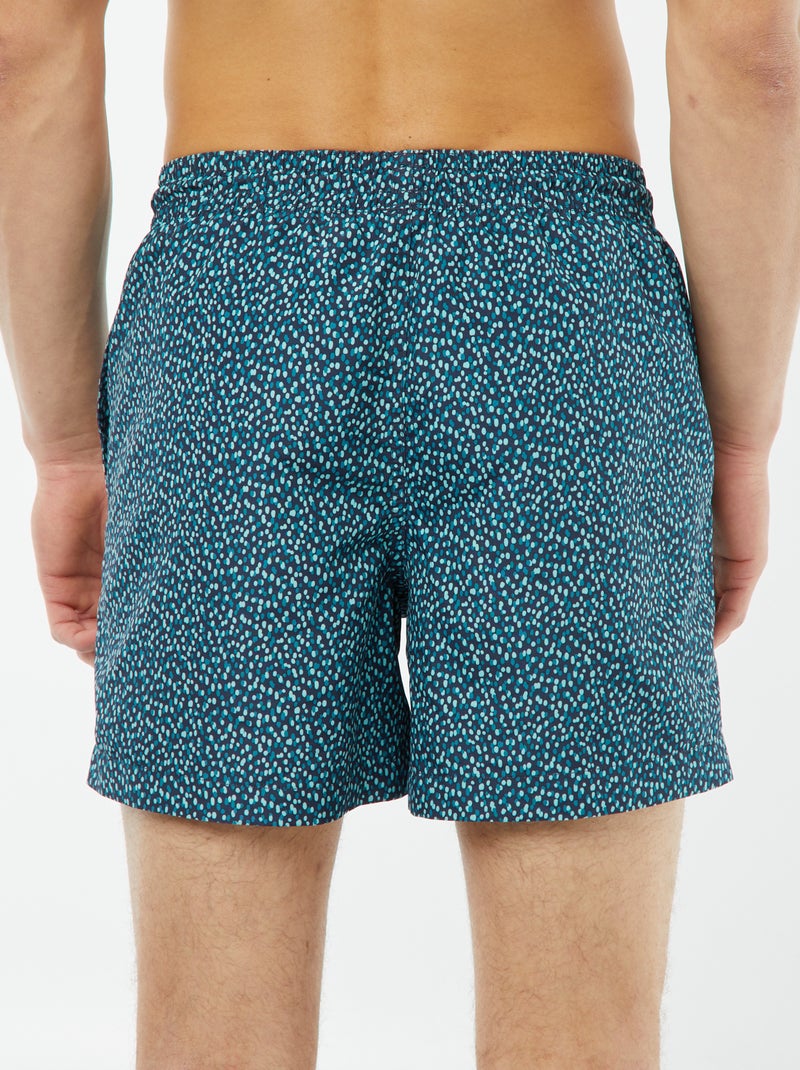 Bañador con estampado de fantasía AZUL - Kiabi