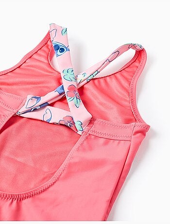 Bañador con estampado de Stitch y tirantes cruzados