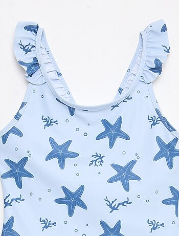 Bañador con estampado integral tropical