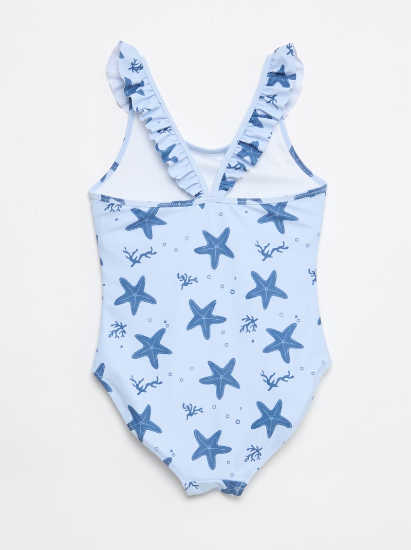 Bañador con estampado integral tropical Azul - Kiabi