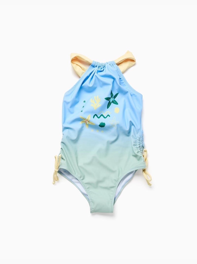 Bañador con estampado marino y lentejuelas Azul claro - Kiabi