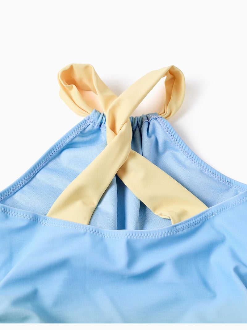 Bañador con estampado marino y lentejuelas Azul claro - Kiabi