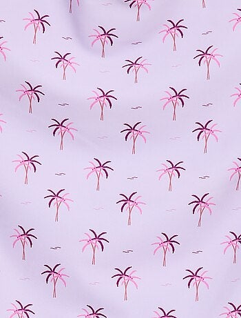 Bañador con estampado tropical integral