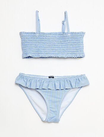 Bañador con estampado + volantes - 2 piezas