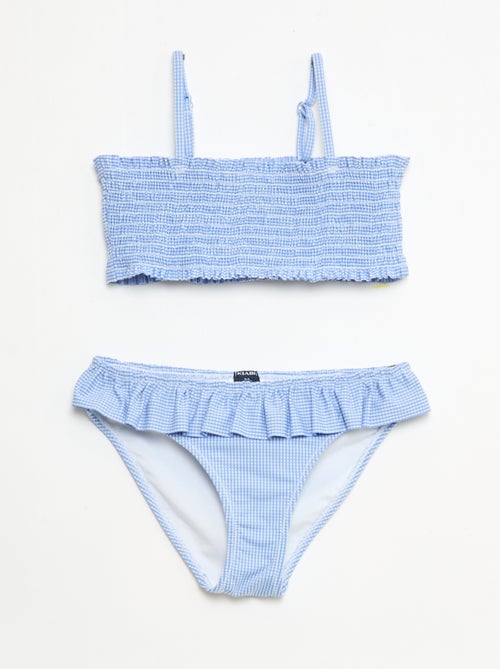 Bañador con estampado + volantes - 2 piezas - Kiabi