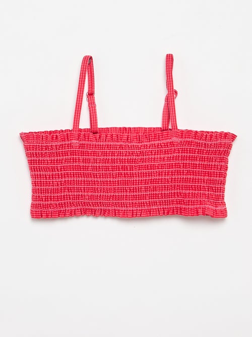 Bañador con estampado + volantes - 2 piezas - Kiabi