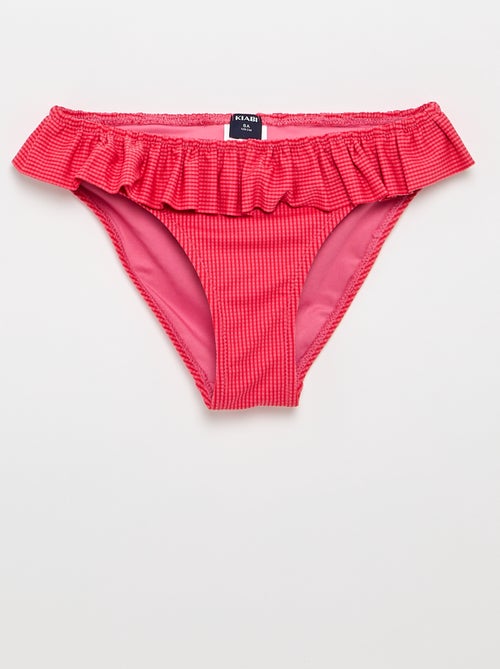 Bañador con estampado + volantes - 2 piezas - Kiabi