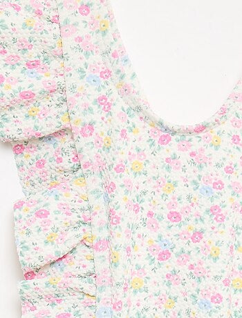 Bañador con estampado y volantes