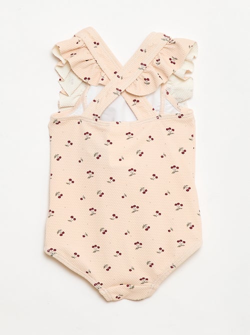 Bañador con estampado y volantes - Kiabi