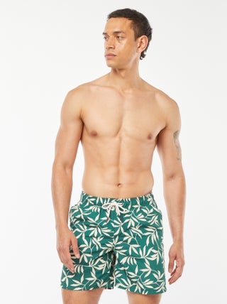 Bañador con estampados de palmeras