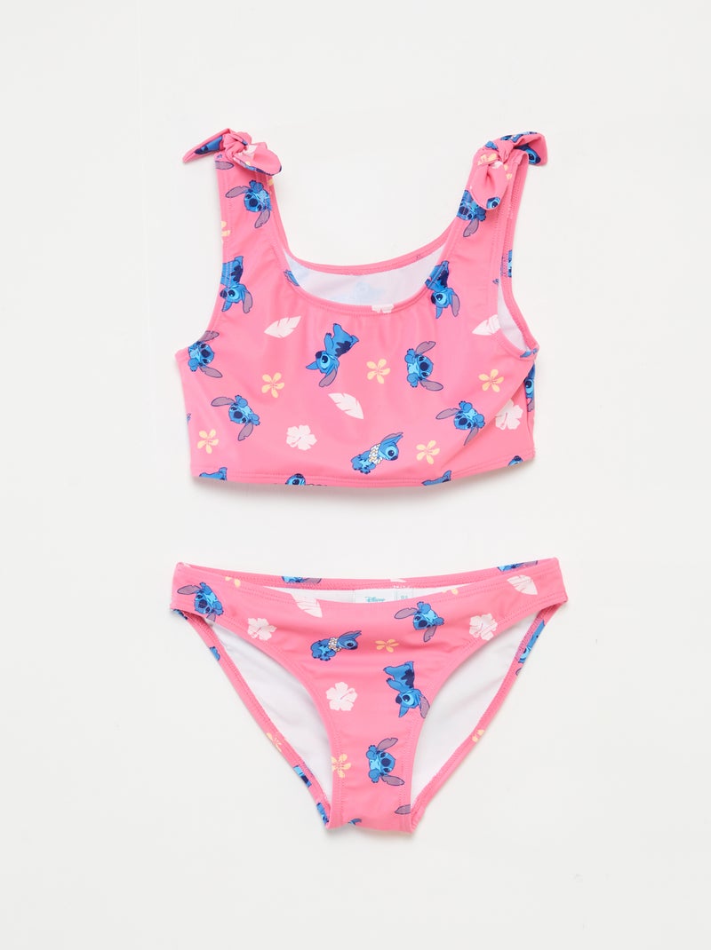Bañador con lazos 'Stitch' 'Disney' - 2 piezas ROSA - Kiabi
