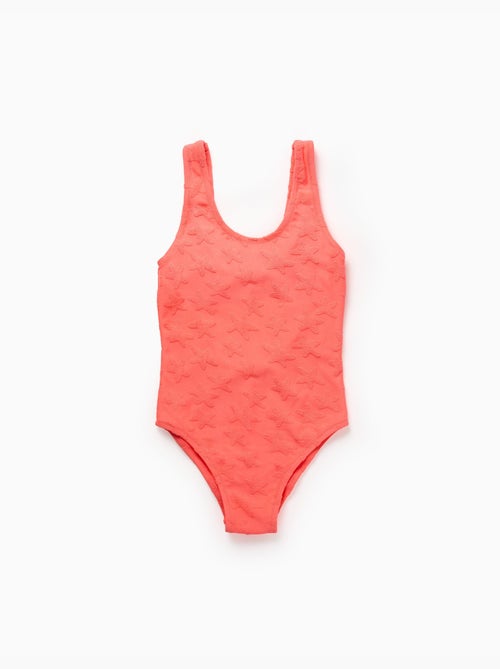 Bañador con motivo de estrellas en bouclé - Kiabi