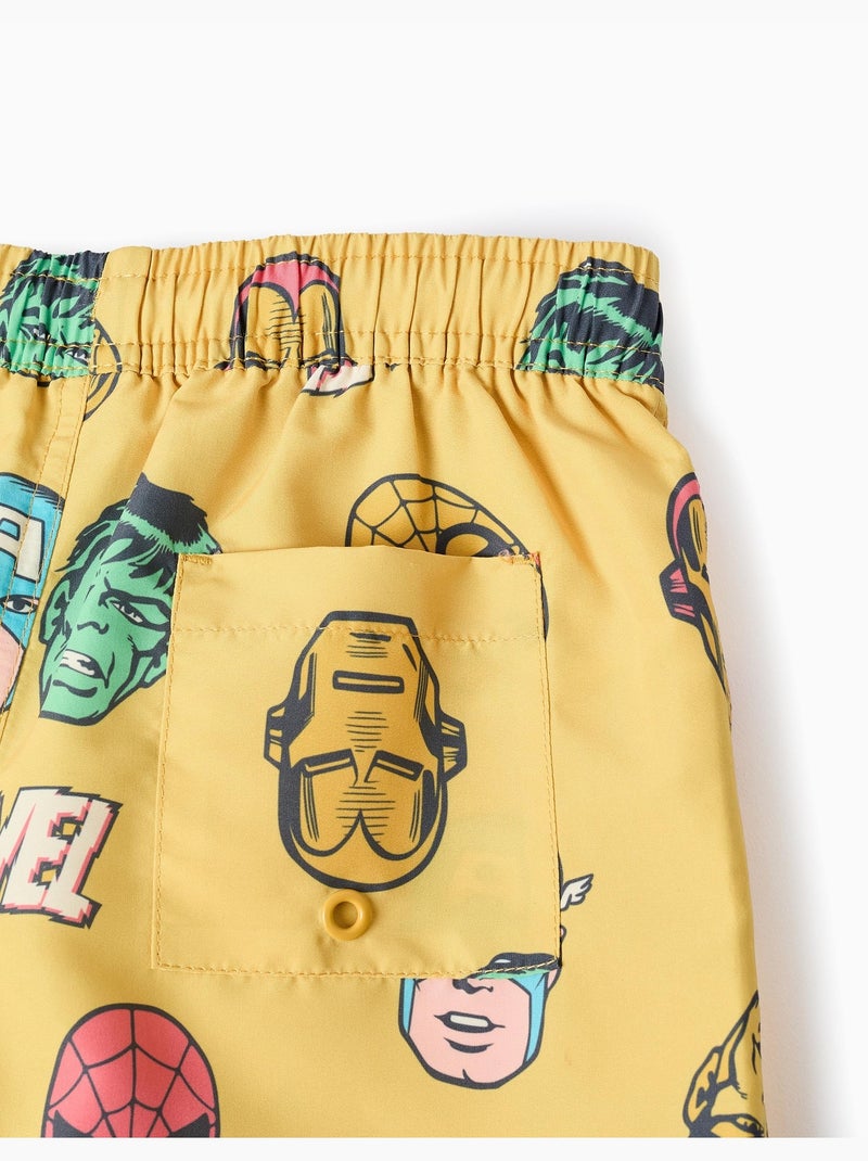 Bañador con motivo de Marvel y cordón Amarillo oscuro - Kiabi