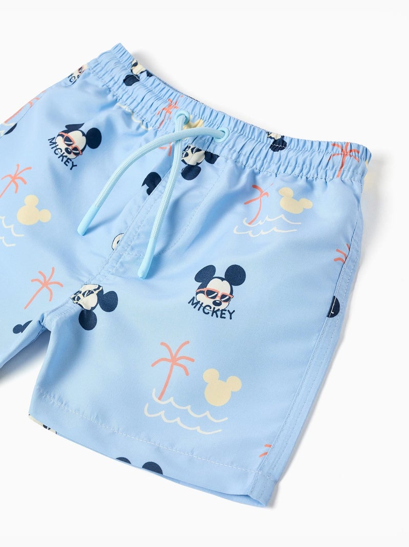 Bañador con motivo de Mickey y cordón Azul claro - Kiabi