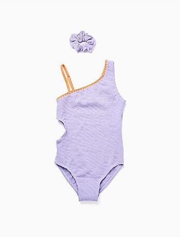 Bañador con recorte + coletero