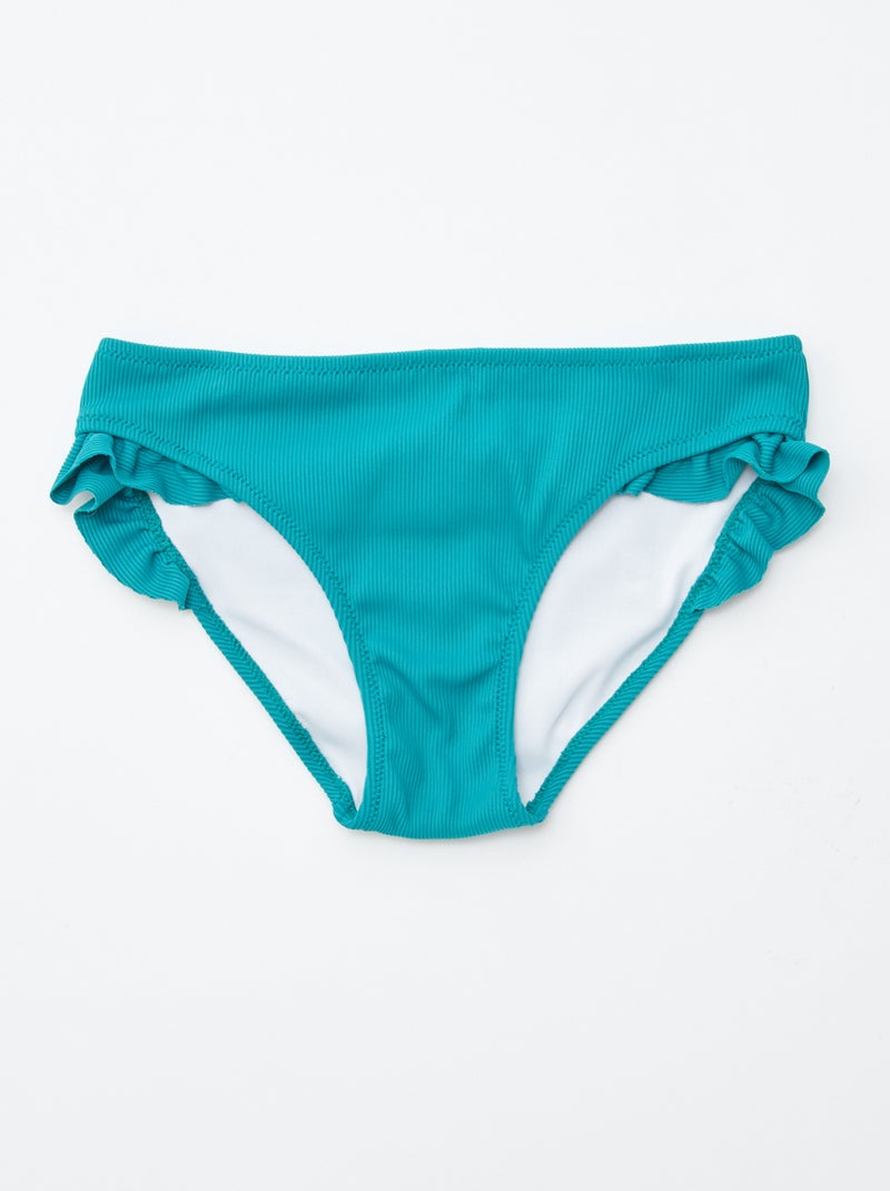 Bañador con volante - 2 piezas AZUL - Kiabi