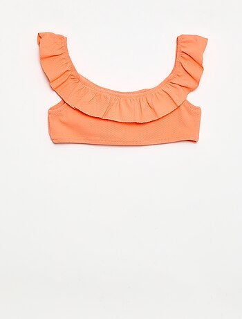 Bañador con volantes en malla - 2 piezas