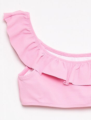 Bañador con volantes en malla - 2 piezas