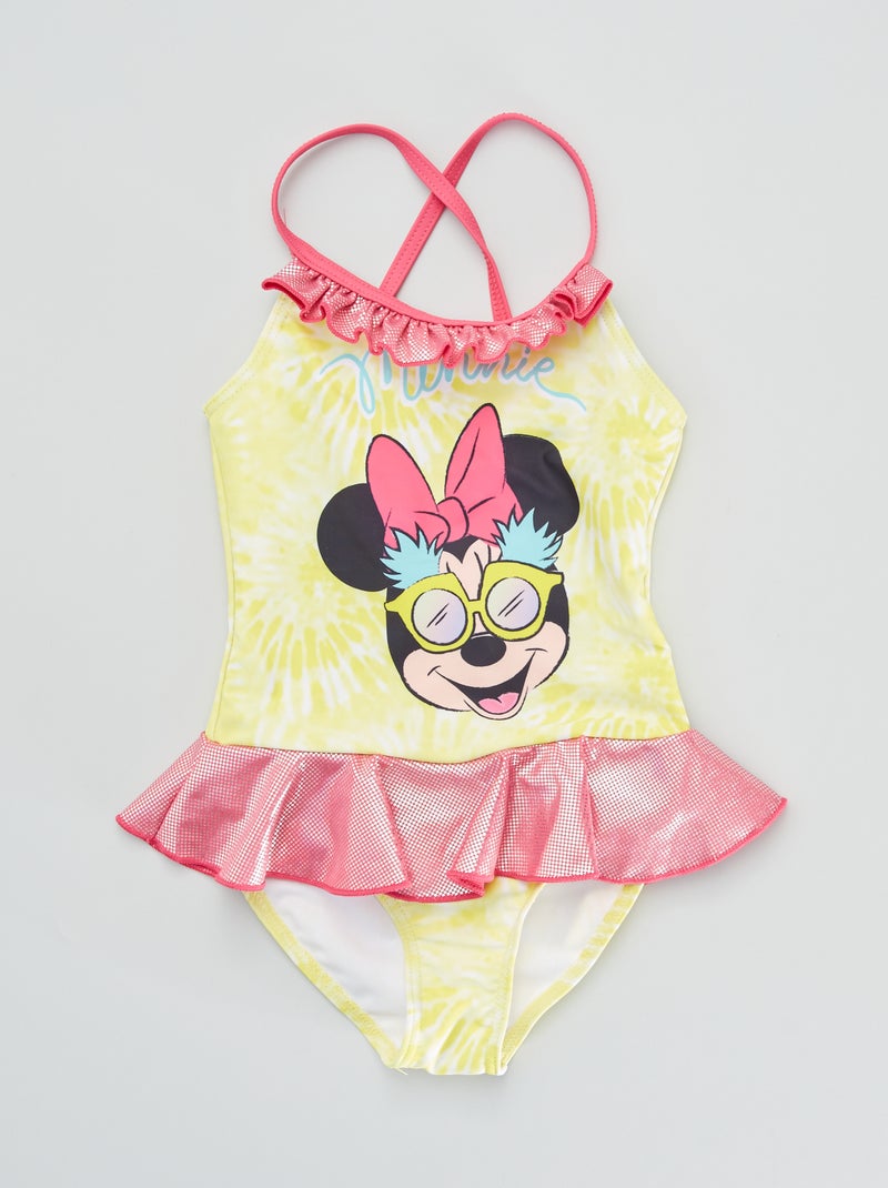 Bañador con volantes 'Minnie' amarillo - Kiabi