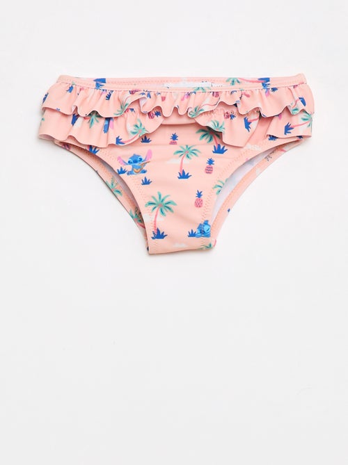 Bañador con volantes y estampado - Kiabi