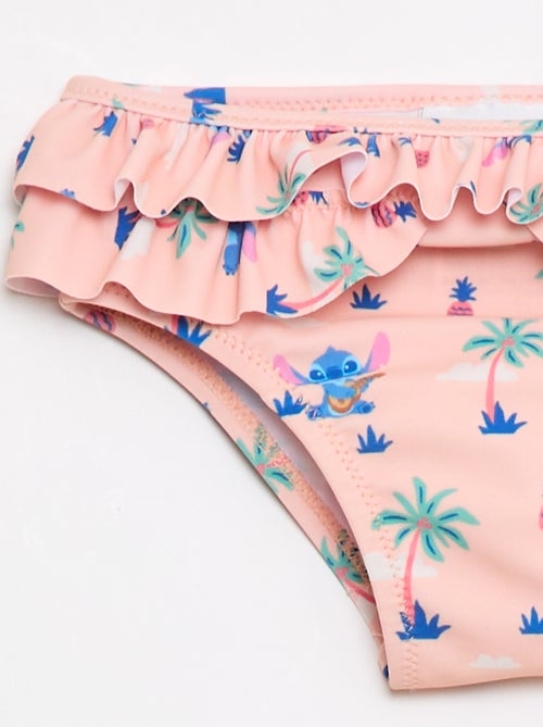 Bañador con volantes y estampado - Kiabi