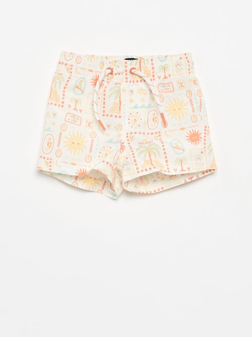 Bañador corto con estampado - Kiabi