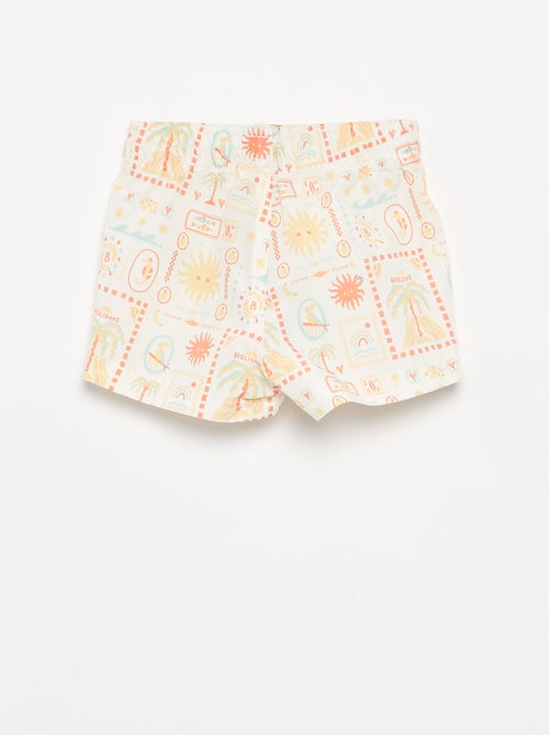 Bañador corto con estampado - Kiabi