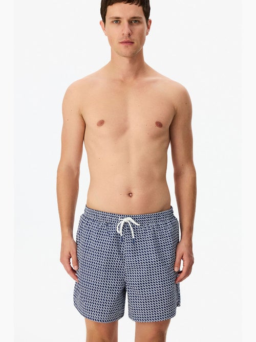 Bañador corto de hombre countty club con estampado geométrico penti - Kiabi Bañador corto de hombre countty club con estampado geométrico penti - Kiabi