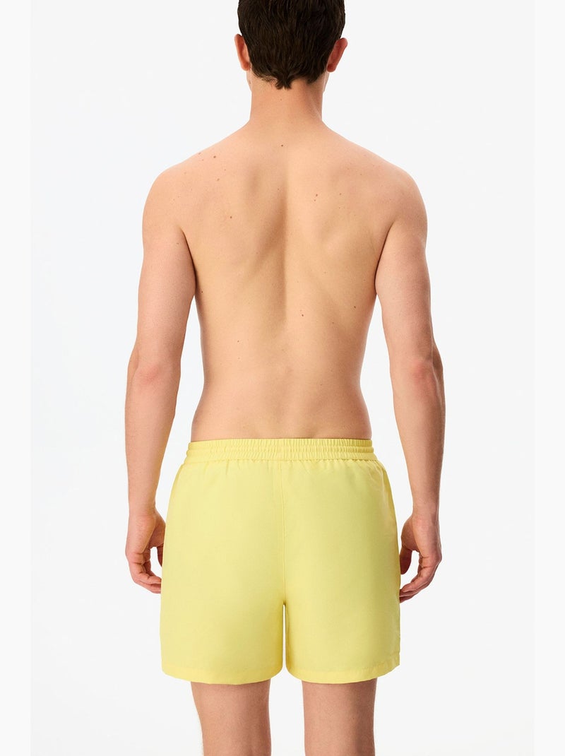 Bañador corto de hombre opposite line penti Amarillo limón - Kiabi