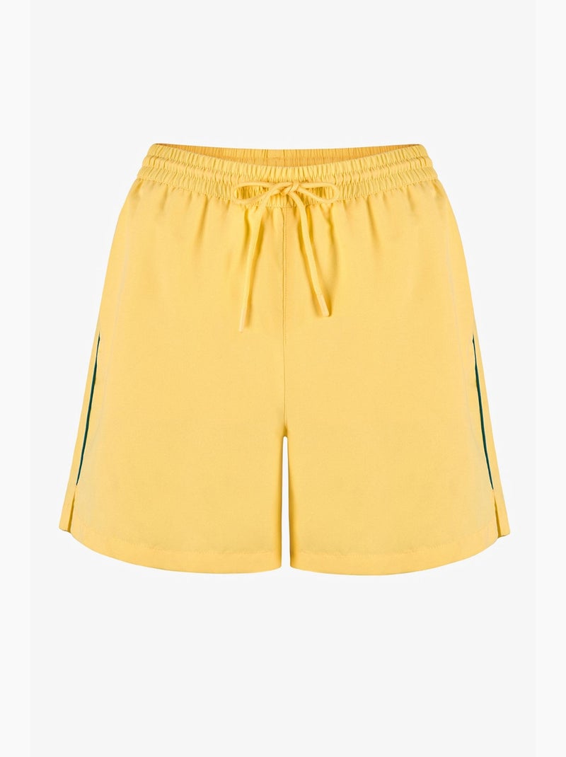 Bañador corto de hombre opposite line penti Amarillo limón - Kiabi