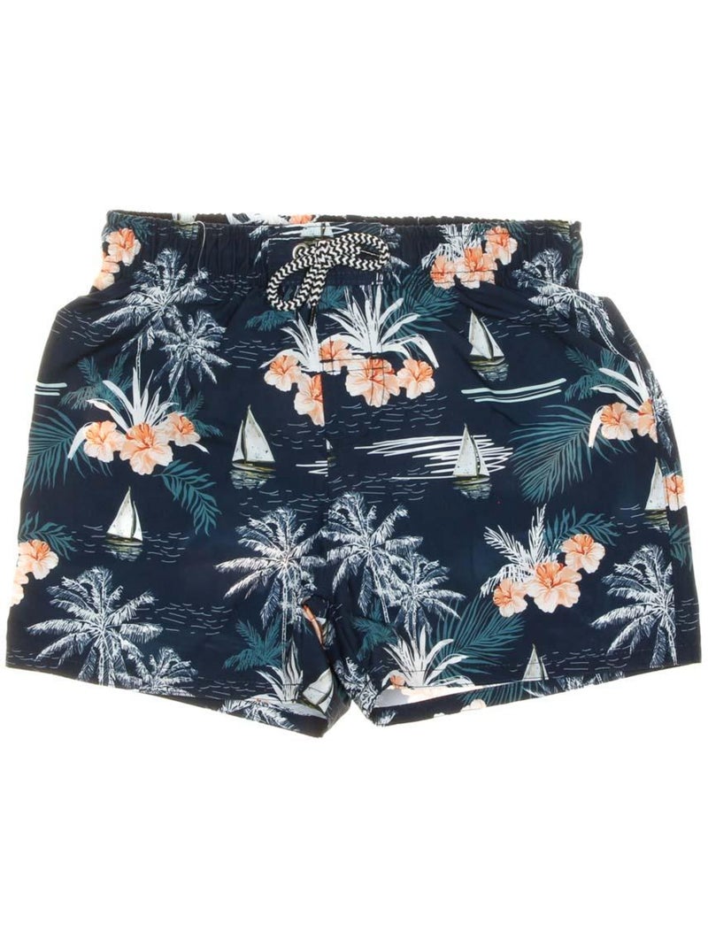 Bañador corto de niño con estampados Sun project Azul Multicolor - Kiabi