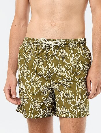 Bañador corto estampado