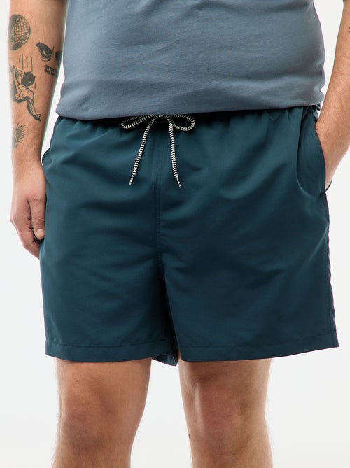 Bañador corto liso - Kiabi