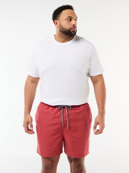 Bañador corto liso - Kiabi