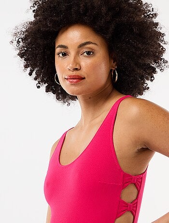 Bañador de 1 pieza con abertura en los laterales