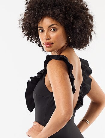 Bañador de 1 pieza con escote pronunciado