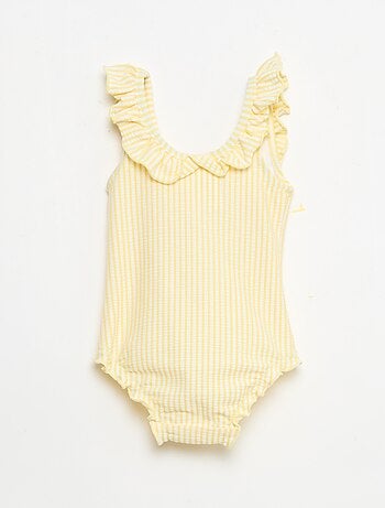 Bañador de 1 pieza con volantes